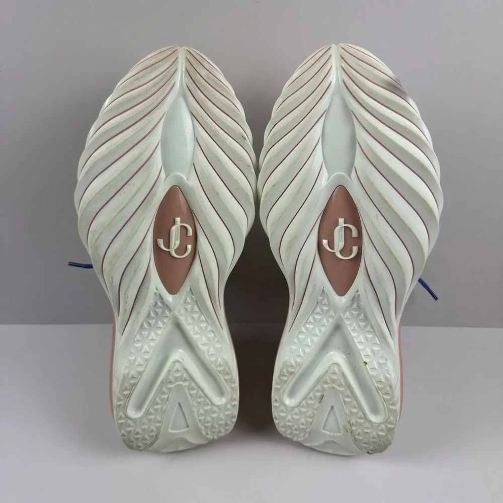 Jimmy Choo Cosmos/F Neoprene Mesh Low-Top Trainers Sz EU 40 US 10